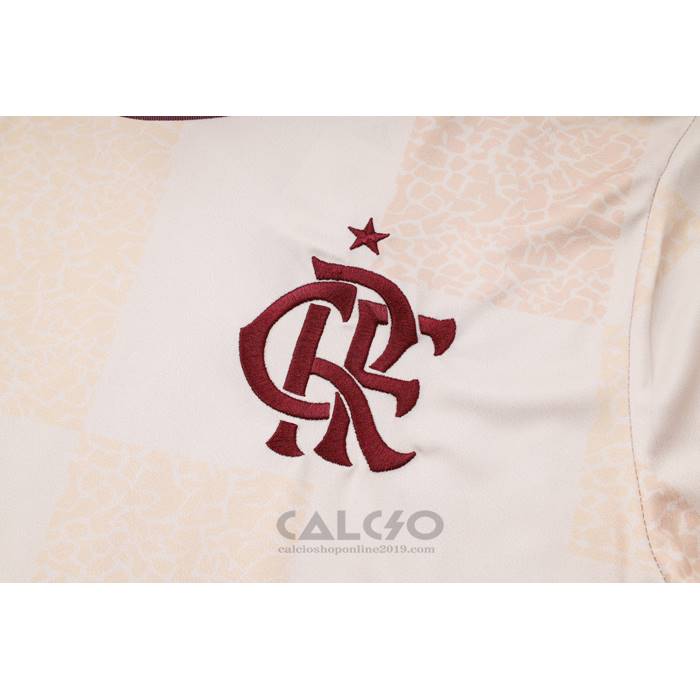 Tuta da Track Flamengo Manica Corta 2024-2025 Bianco - Pantaloncini